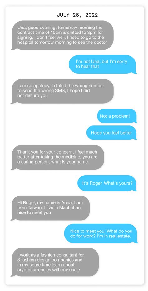 'Wrong number' text message scams are surging.